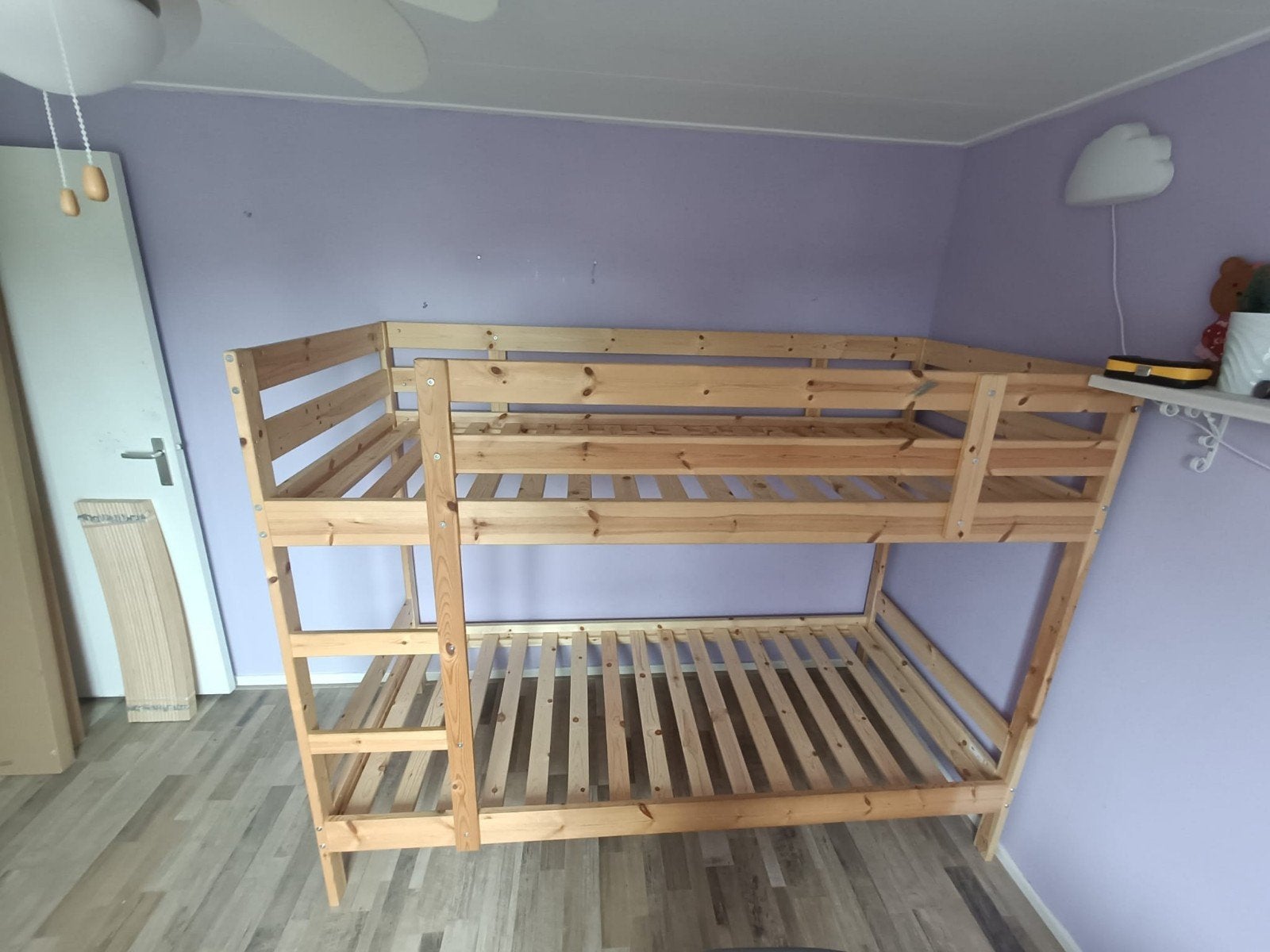 Stapelbed IKEA, Huis en Inrichting, Slaapkamer | Stapelbedden en Hoogslapers, Ophalen, 90 cm, Tweepersoons, Zo goed als nieuw