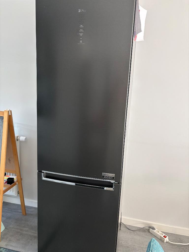 LG GBB92MCAXP koel-vriescombinatie Vrijstaand 384 l D Zwart, Ophalen, Gebruikt, 200 liter of meer, 160 cm of meer