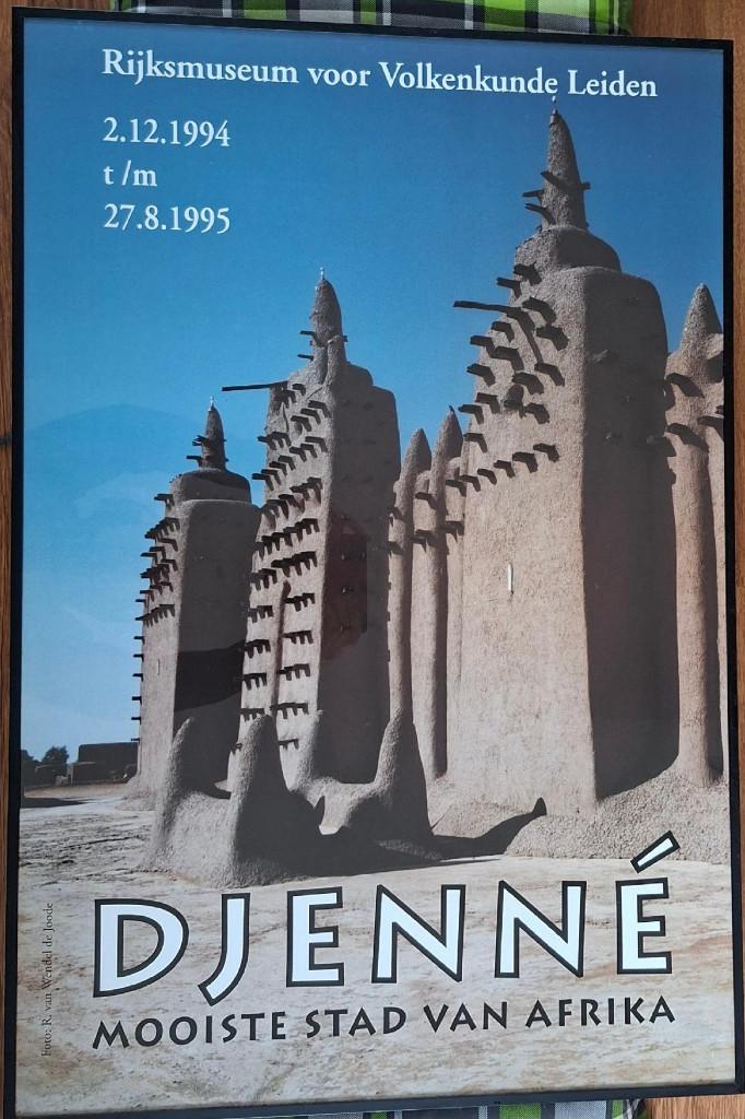 Djenné, mooiste stad van Afrika. Poster in lijst, 60 x 90, Antiek en Kunst, Ophalen