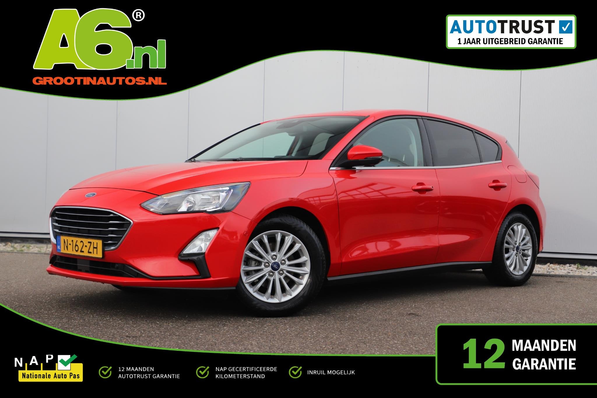 Ford Focus 1.0 EcoBoost Titanium X Business 125PK Virtual Co, Auto's, Gebruikt, Met garantie (alle), Origineel Nederlands, Bedrijf