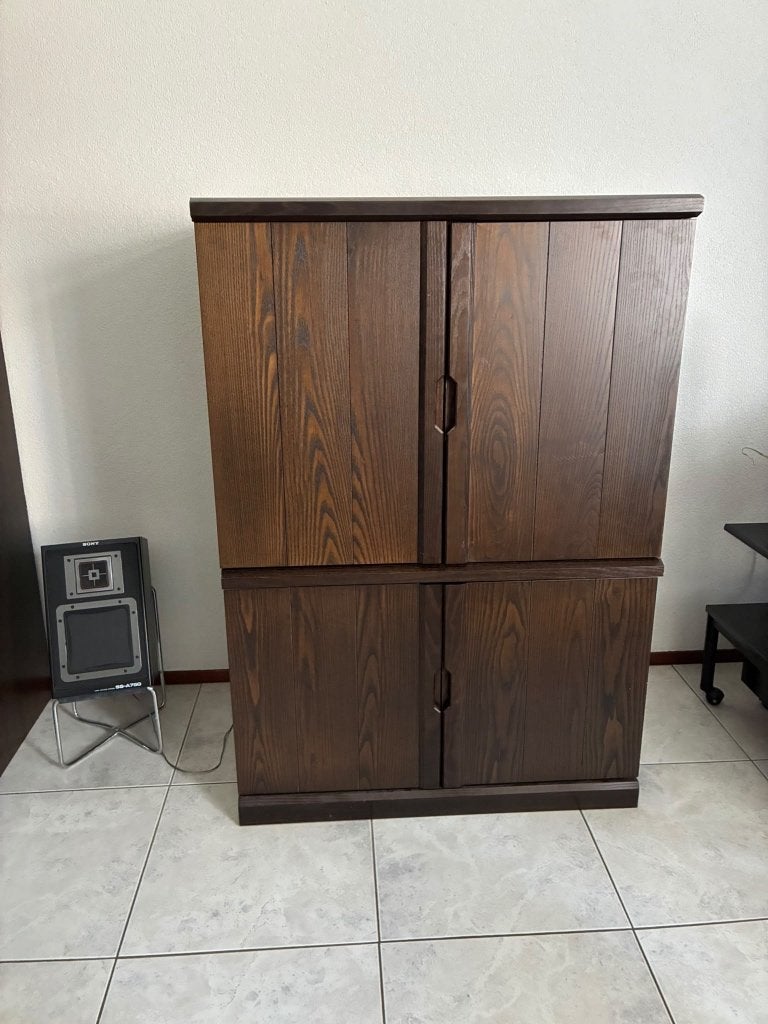 Bali bruin kast met paneeldeuren vintage, Huis en Inrichting, Ophalen, 50 tot 100 cm, Minder dan 100 cm, 25 tot 50 cm