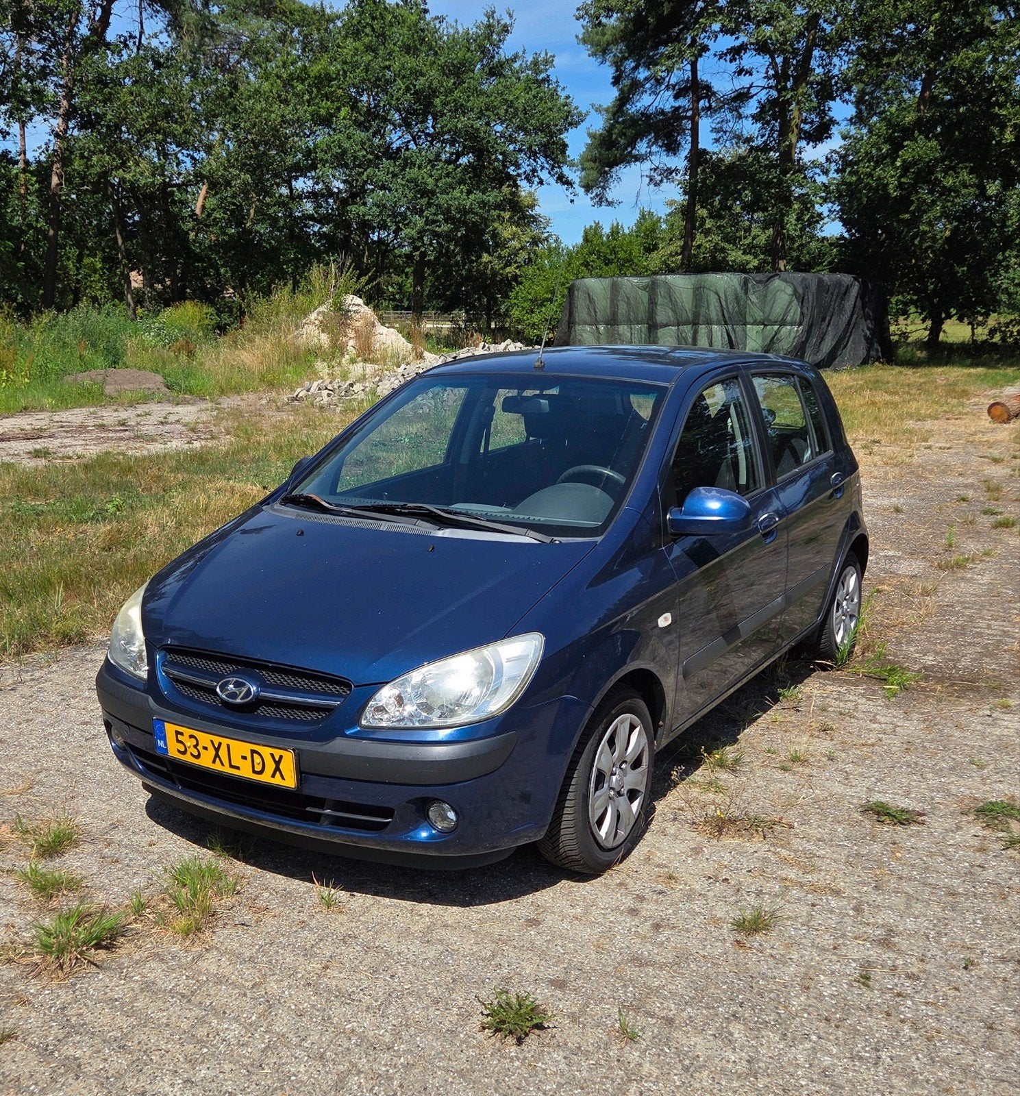 Hyundai Getz 1.4 5DRS AUT 2007 Blauw, Auto's, Hyundai, 40 €/maand, 4 cilinders, Blauw, Origineel Nederlands