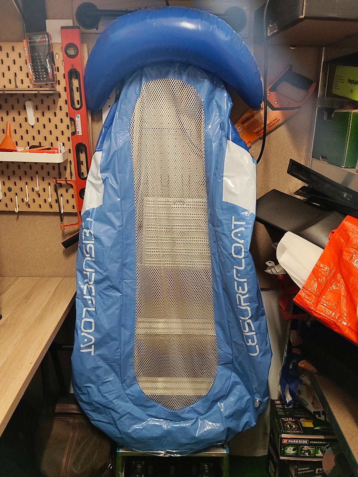 Leisure Float opblaasbaar zwembad/meer drijvend ligbedje, Ophalen of Verzenden, Gebruikt