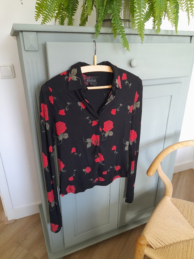 Blouse King Louie maat S, Kleding | Dames, Zwart, Ophalen of Verzenden, King Louie, Maat 36 (S)
