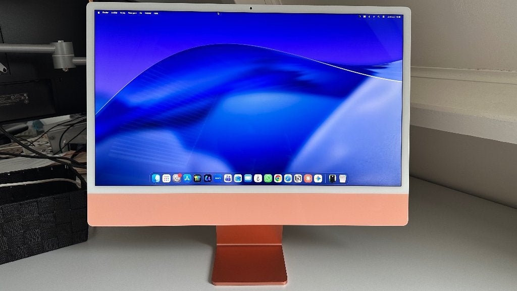 iMac 24" M1 (2021) Oranje – 4 poorten – 8GB/256GB met doos, Computers en Software, Apple Desktops, Ophalen, 256 GB, 24", IMac