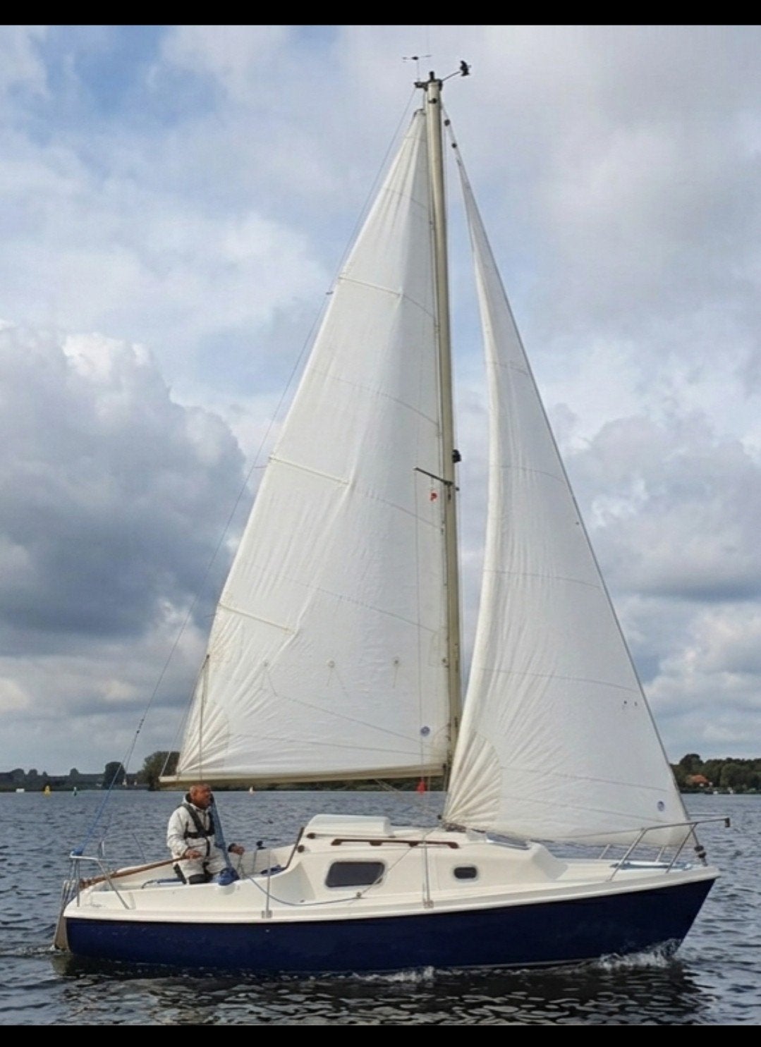 vaarklare zeilboot 6,5 meter, Ophalen
