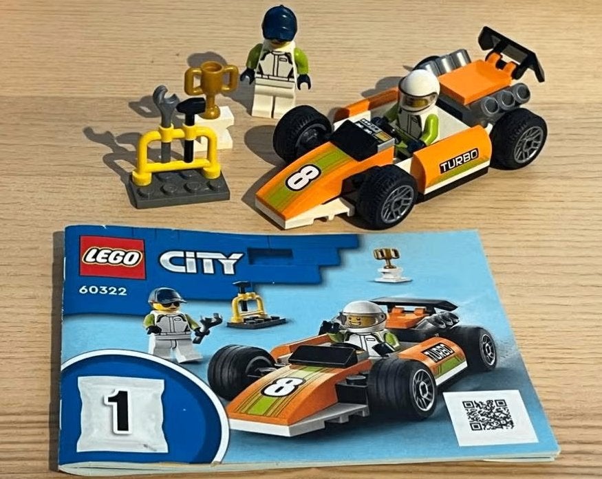 Lego City 60322 Raceauto, City, Lego, Ophalen of Verzenden, Zo goed als nieuw