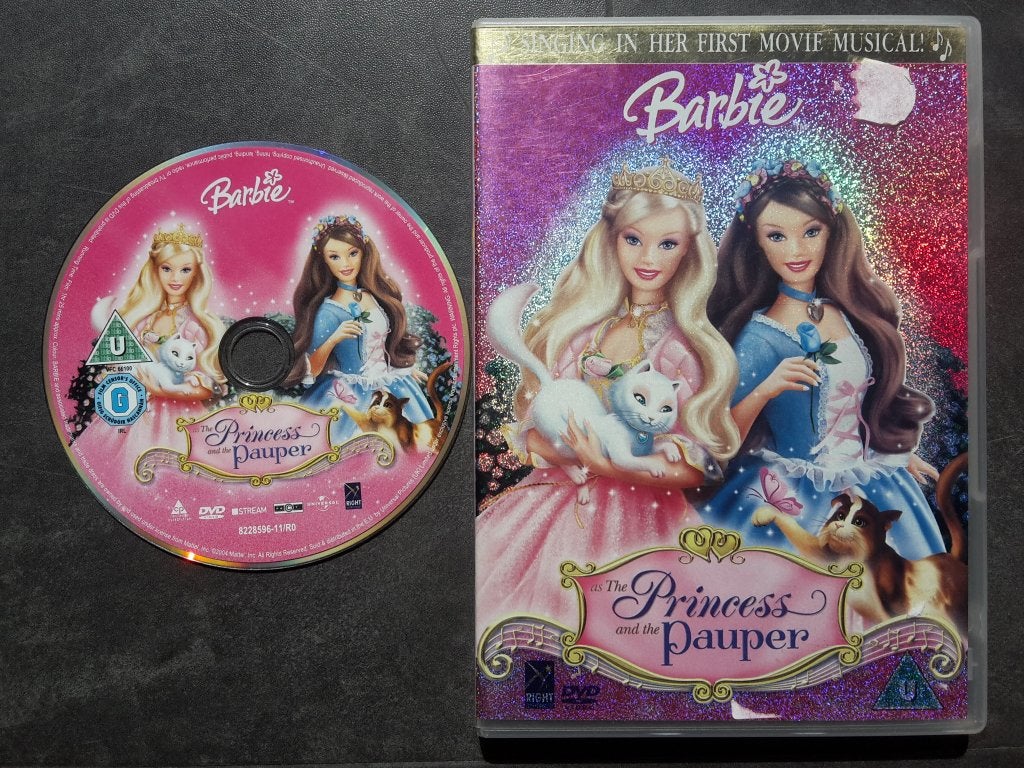 DVD - Barbie - De Prinses en de Bedelaar, Animatie, Alle leeftijden, Nederlands, Ophalen of Verzenden