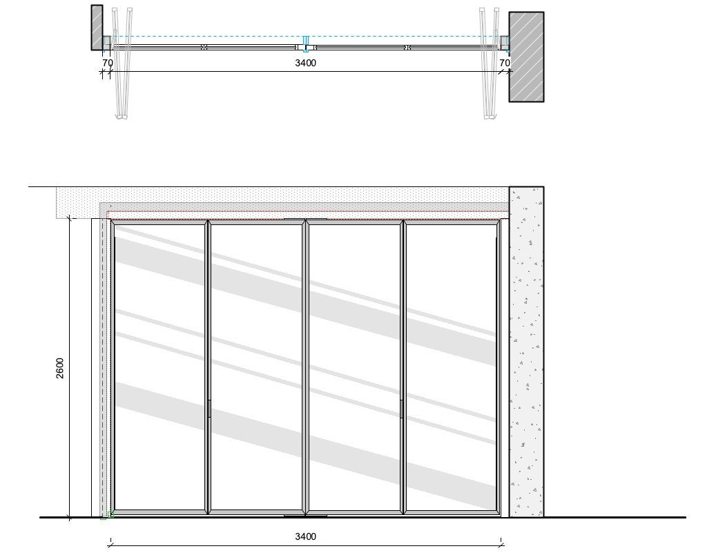 vouwdeuren wand, Doe-het-zelf en Verbouw, Deuren en Horren, Ophalen, Gebruikt, Binnendeur, Glas