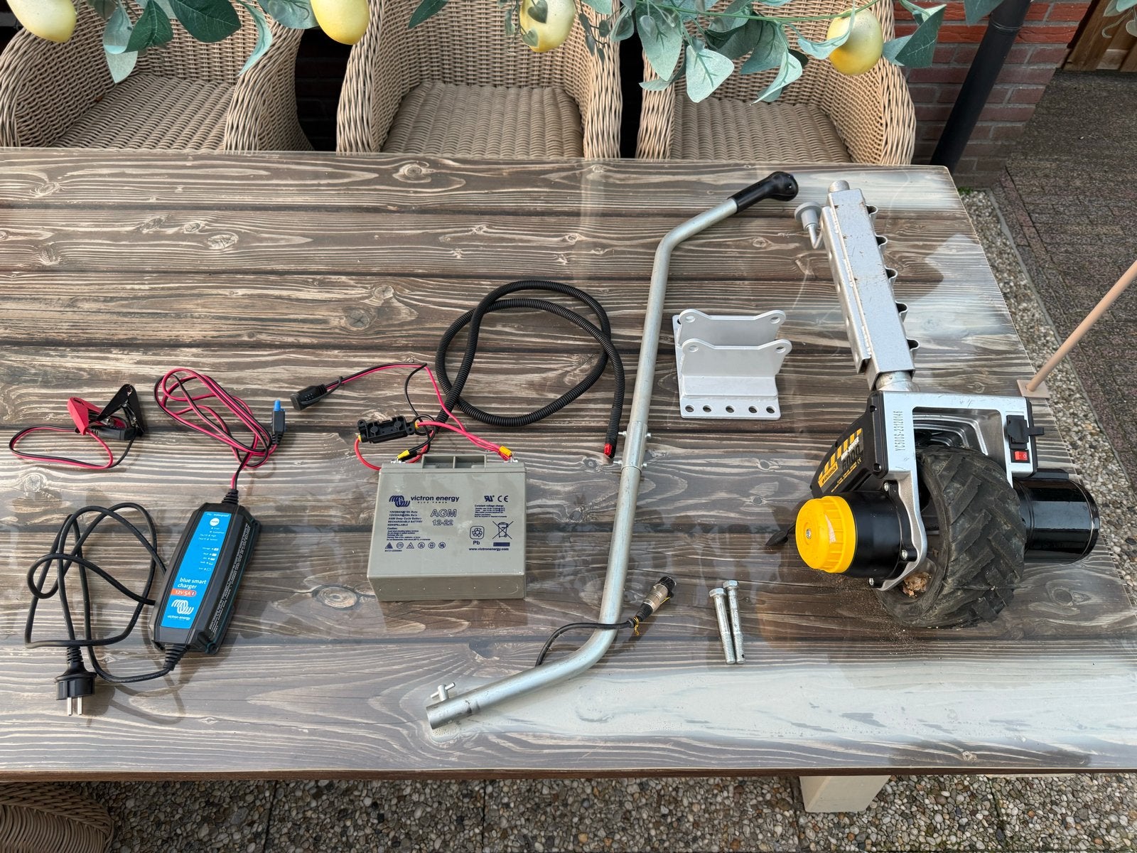 Novawinch Mini-Mover 6000 met Victron Energy accu & Lader, Ophalen, Zo goed als nieuw