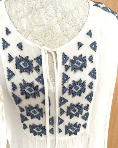Malvin blouse maat 42 [v], Ophalen of Verzenden, Zo goed als nieuw, Maat 42/44 (L), Wit