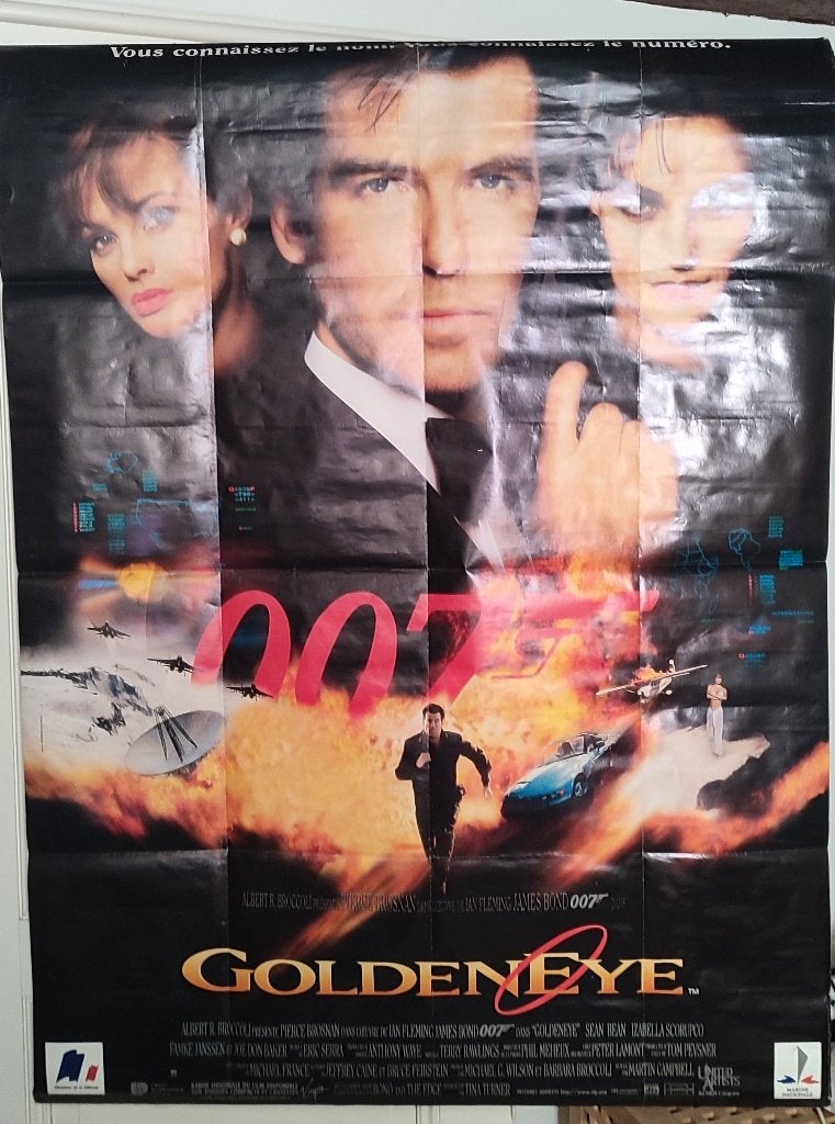 Grote James Bond GoldenEye 007 poster, Ophalen of Verzenden, A1 t/m A3, Film en Tv