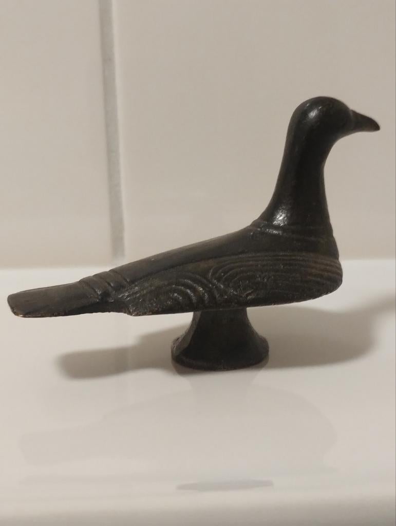 Oud bronzen duif, Antiek en Kunst, Ophalen of Verzenden