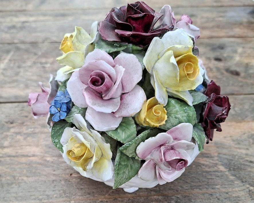 Staffordshire Porselein Bloemen Tafelstuk, Antiek en Kunst, Ophalen of Verzenden