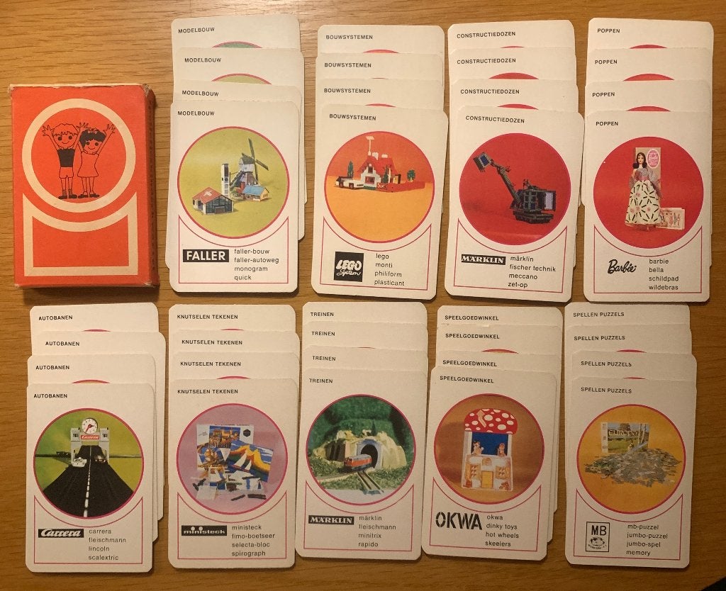 Vintage Speelgoed Kwartet Kaartspel - Jaren '70/'80