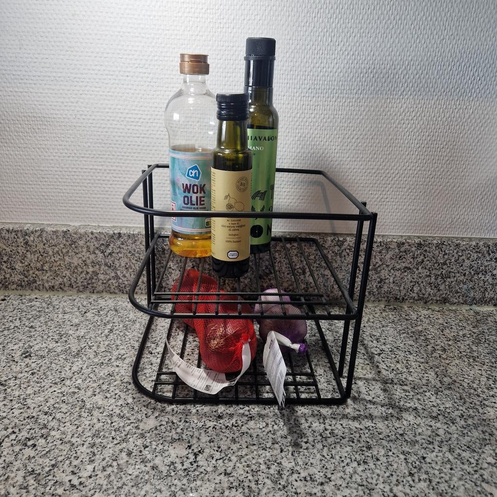 Zwart keukenrekje van Casa - Zo goed als nieuw, Huis en Inrichting, Keuken | Keukenbenodigdheden, Overige typen, Ophalen of Verzenden