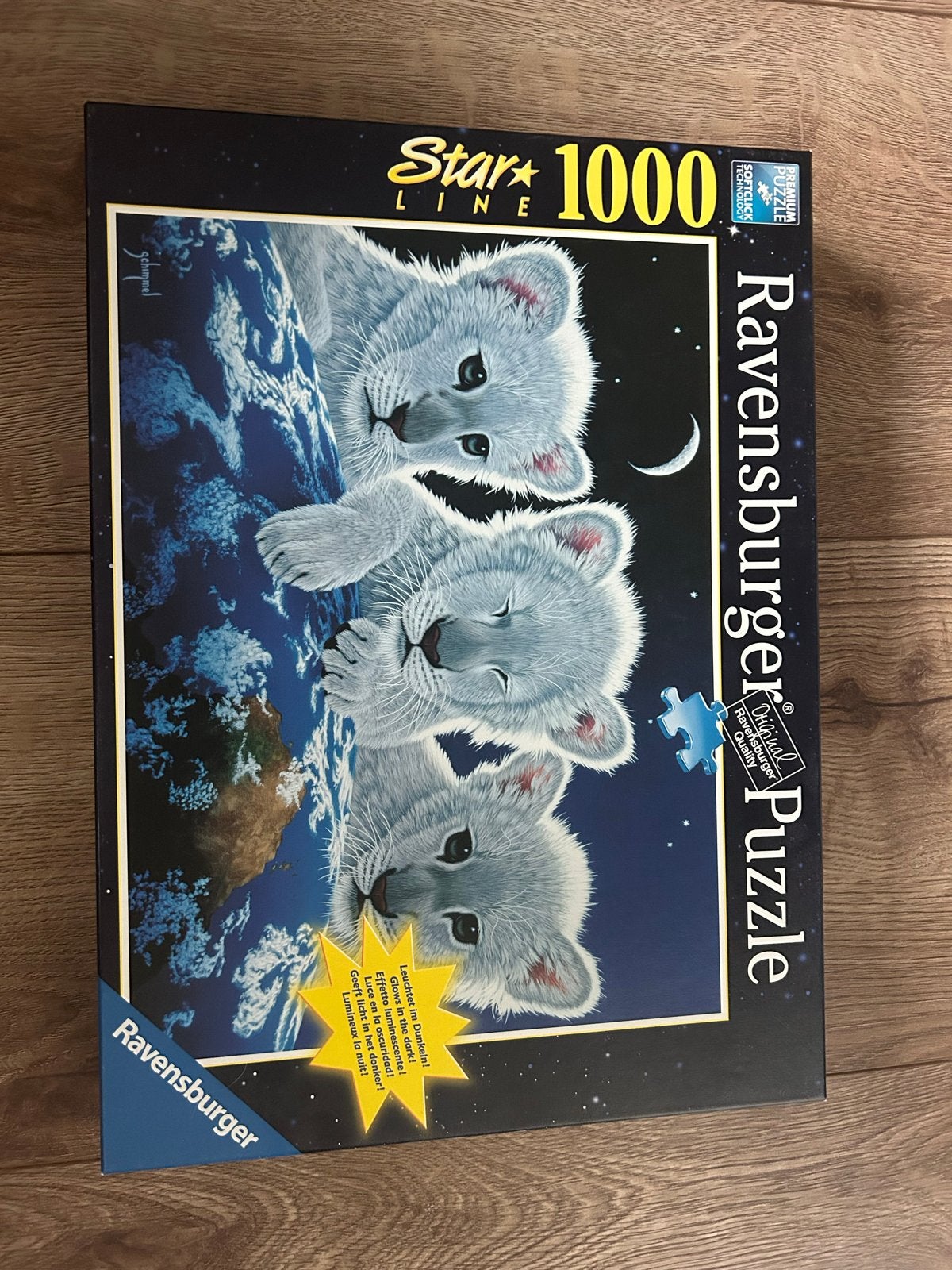 Ravensburger Legpuzzel 1000 stukjes - Witte Leeuwen, Ophalen, 500 t/m 1500 stukjes, Zo goed als nieuw, Legpuzzel
