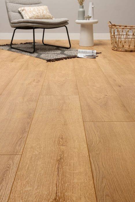 Laminaat Cando click de luxe plank xb pvc zand eiken(19D), Ophalen, Nieuw, 75 m² of meer, Laminaat
