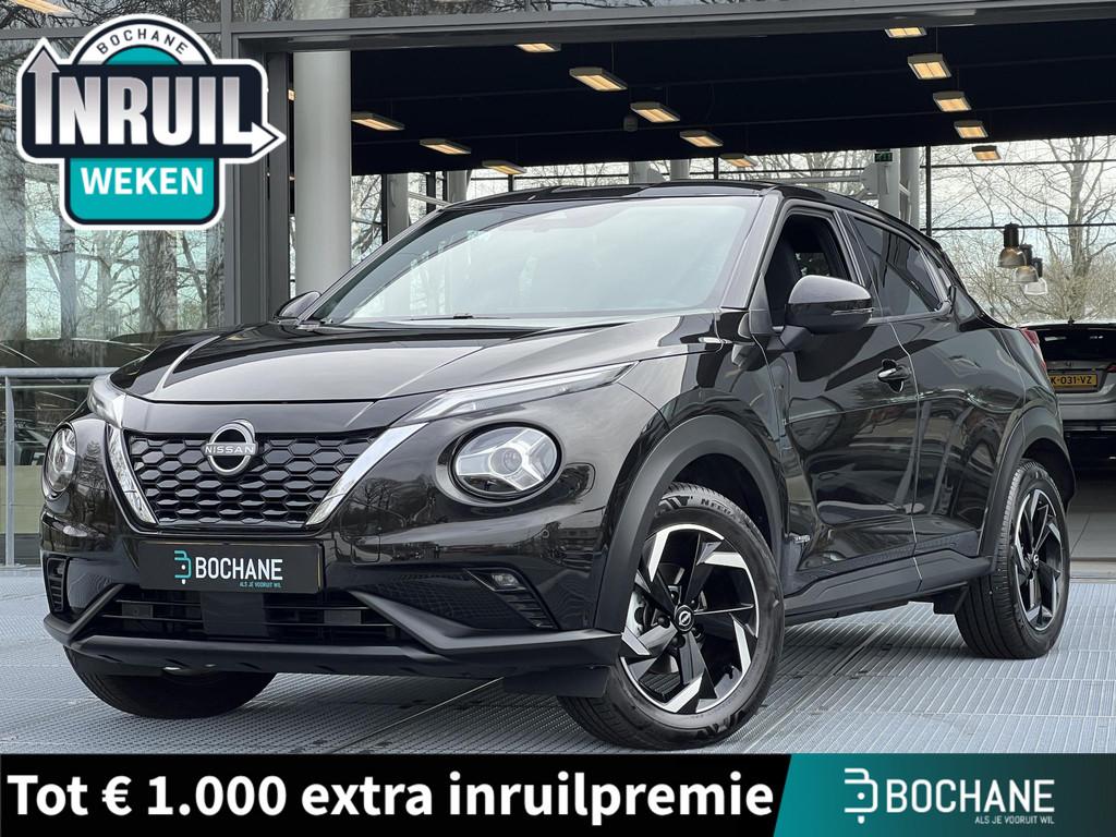 Nissan Juke 1.6 Hybrid Business Design Automaat 143PK | Navi, Gebruikt, Zwart, Bedrijf, Hybride Elektrisch/Benzine