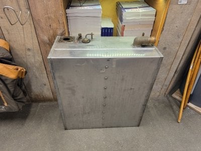 Brandstof tank RVS 58x63x26 ( 95 ltr ), Niet ingevuld, Gebruikt, Niet ingevuld, Niet ingevuld