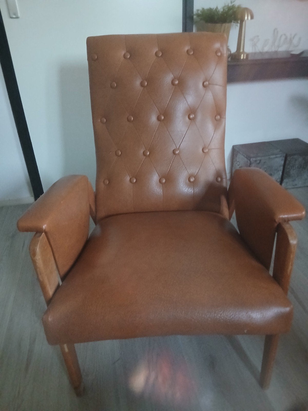 Retro stoel Deens, Ophalen of Verzenden, 50 tot 75 cm