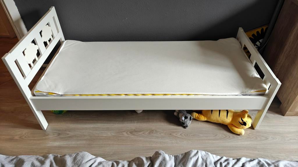 Ikea kritter peuterbed, Ophalen, 140 tot 160 cm, 70 tot 85 cm, Lattenbodem