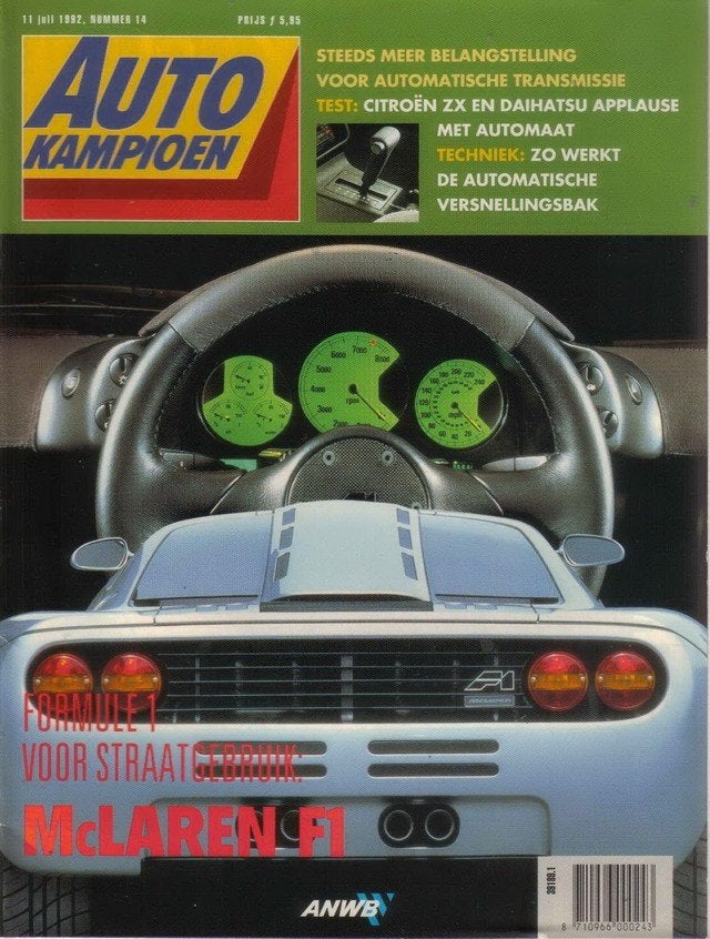 Autokampioen 14 1992 : McLaren F1 - Subaru SVX - Honda CRX, Ophalen of Verzenden, Gelezen, Algemeen