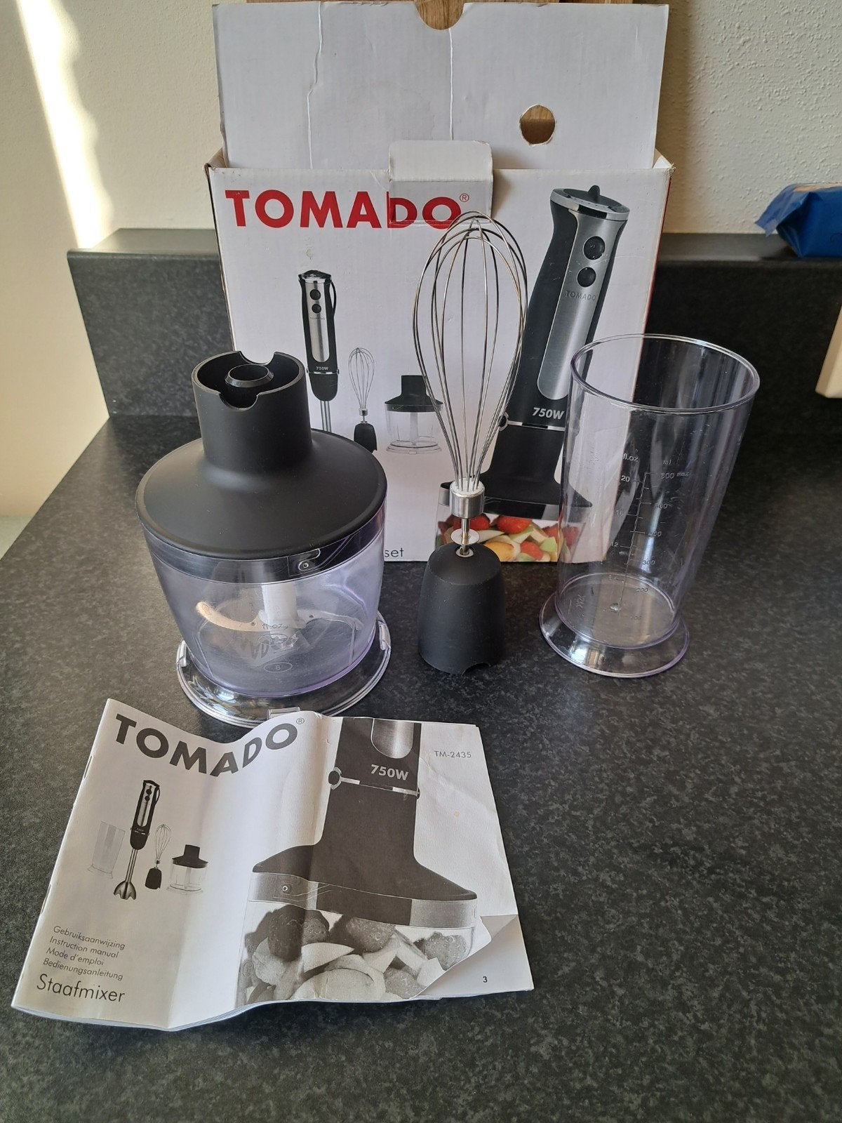Bijbehorende artikelen staafmixerset (LEES BESCHRIJVING), Witgoed en Apparatuur, Keukenmixers, Minder dan 1 liter, Ophalen, Niet werkend