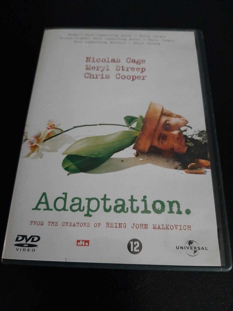 Adaptation, Nicolas Cage, Meryl Streep, Chris Cooper!, Vanaf 12 jaar, Ophalen of Verzenden, Gebruikt, Overige genres
