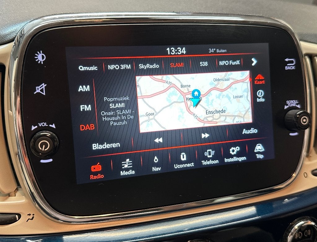 Fiat Abarth 500 Uconnect 7" Navigatie Scherm Bluetooth DAB+, Ophalen of Verzenden, Zo goed als nieuw