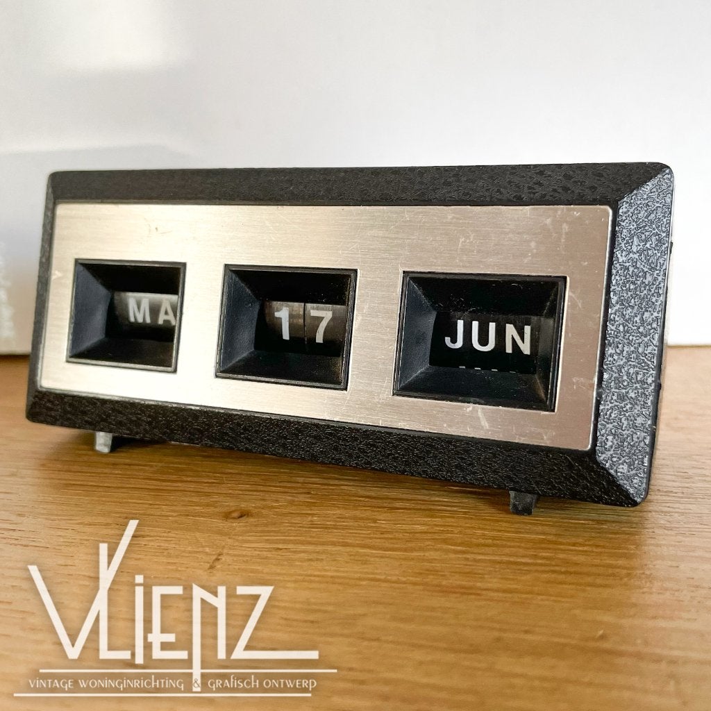 Vintage, retro datumkalender, eeuwigdurende kalender, Ophalen of Verzenden, Huis en Inrichting