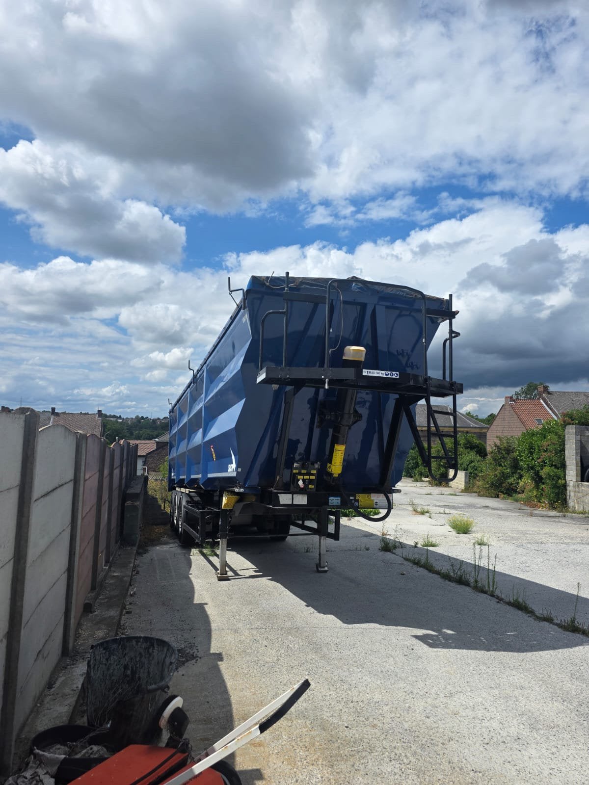STAS S300CX kipper oplegger 58kuub liftas 2018, Bedrijf, Aanhangers en Opleggers, Te koop