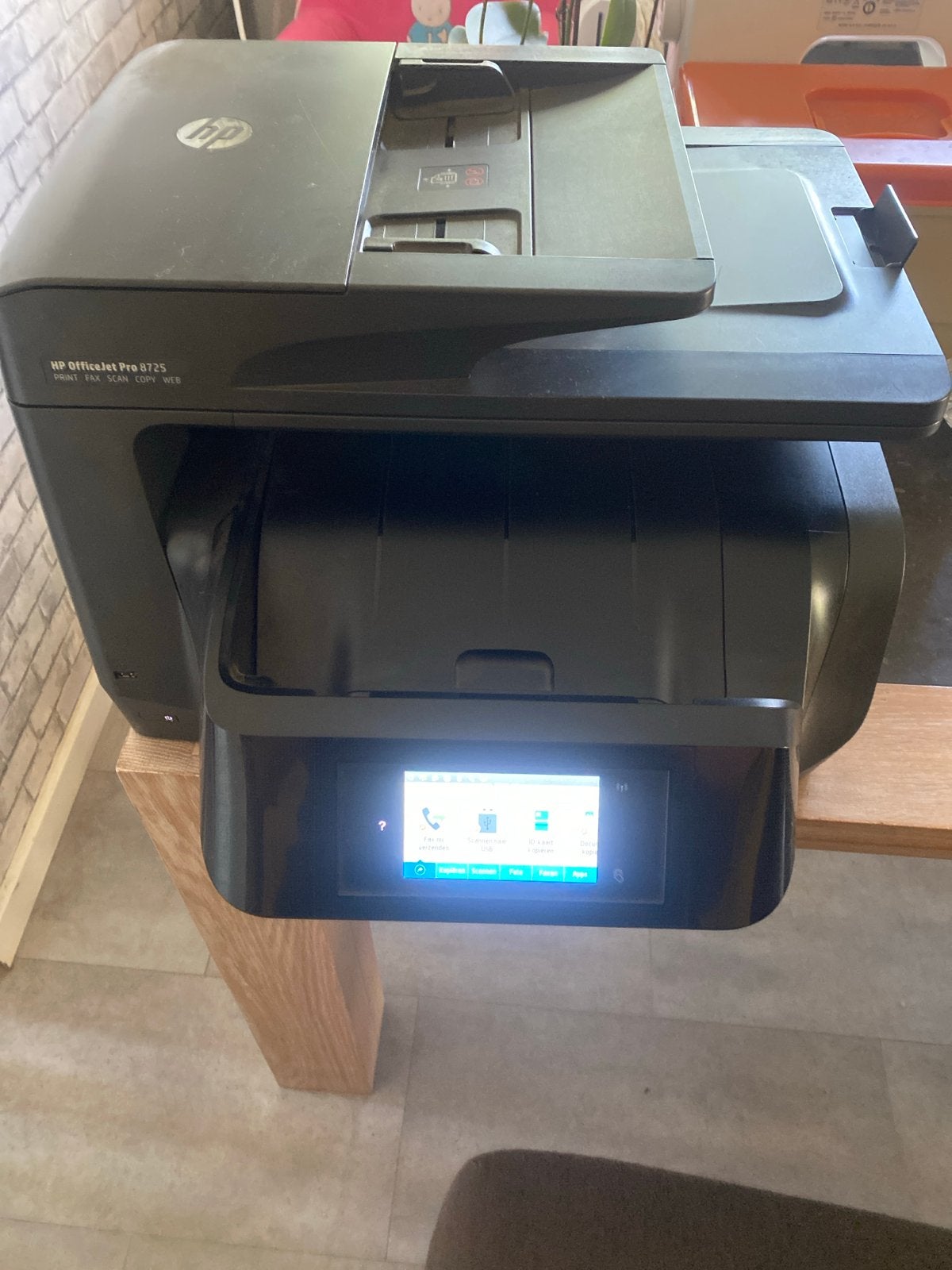 HP OfficeJet Pro 8725 All-in-One Printer - Defect, Ophalen, Faxen, Inkjetprinter, All-in-one