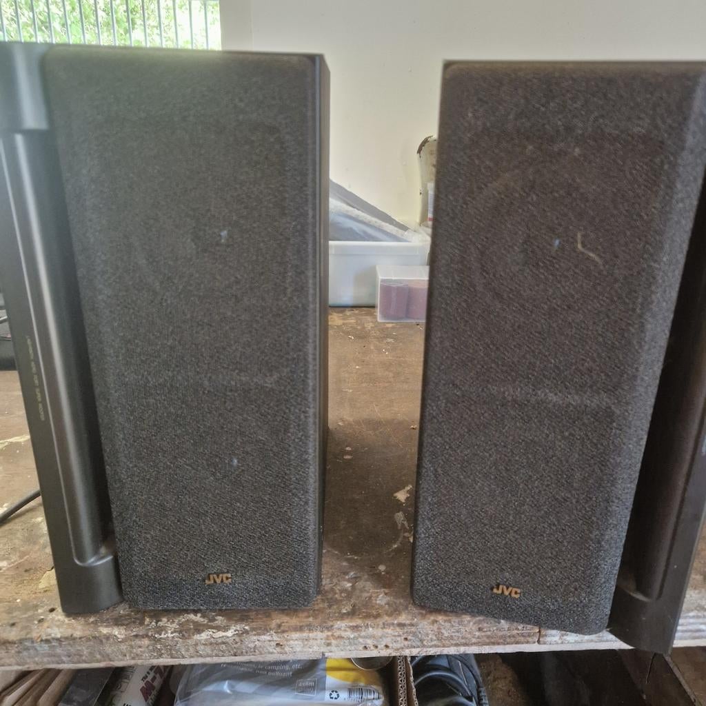 JVC Boekenplank Speakers - Compact en Krachtig Geluid, Audio, Tv en Foto, Luidsprekers, Gebruikt, JVC, Ophalen of Verzenden, Minder dan 60 watt