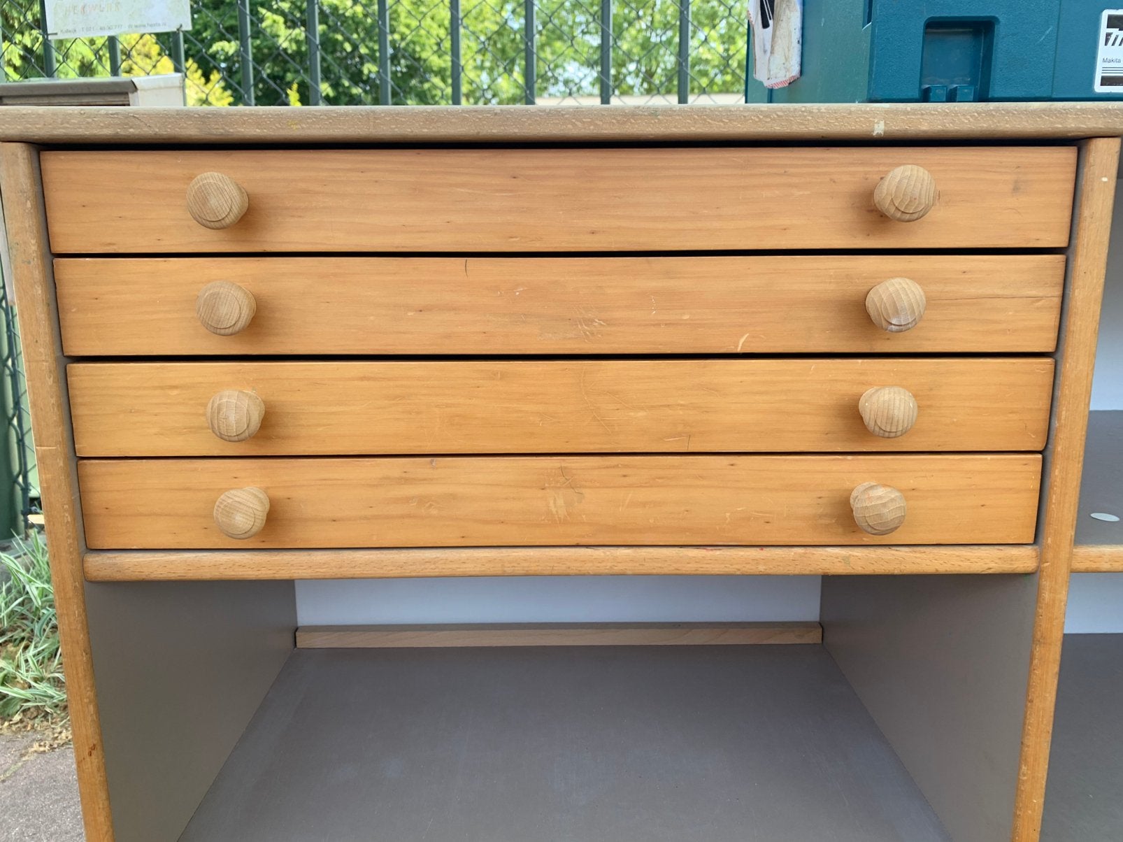 Houten ladekast vintage retro lades vakjes diy sorteerdoos, Huis en Inrichting, Kasten | Ladekasten, Zo goed als nieuw, Minder dan 100 cm