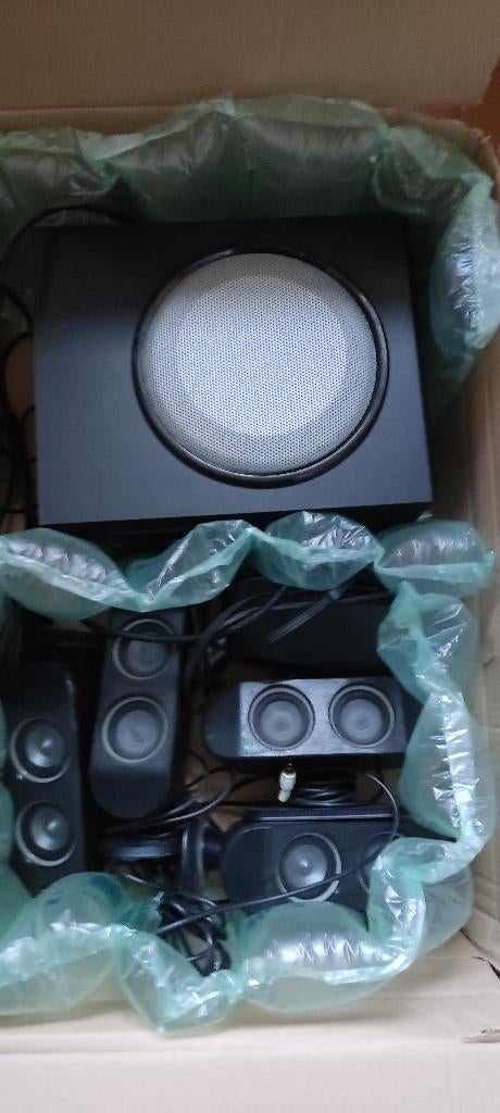 Logitech speakerset x530  voor spotprijs, Computers en Software, Pc speakers, Ophalen, Gebruikt, Audiokanaal 5.1, Logitech, Creative