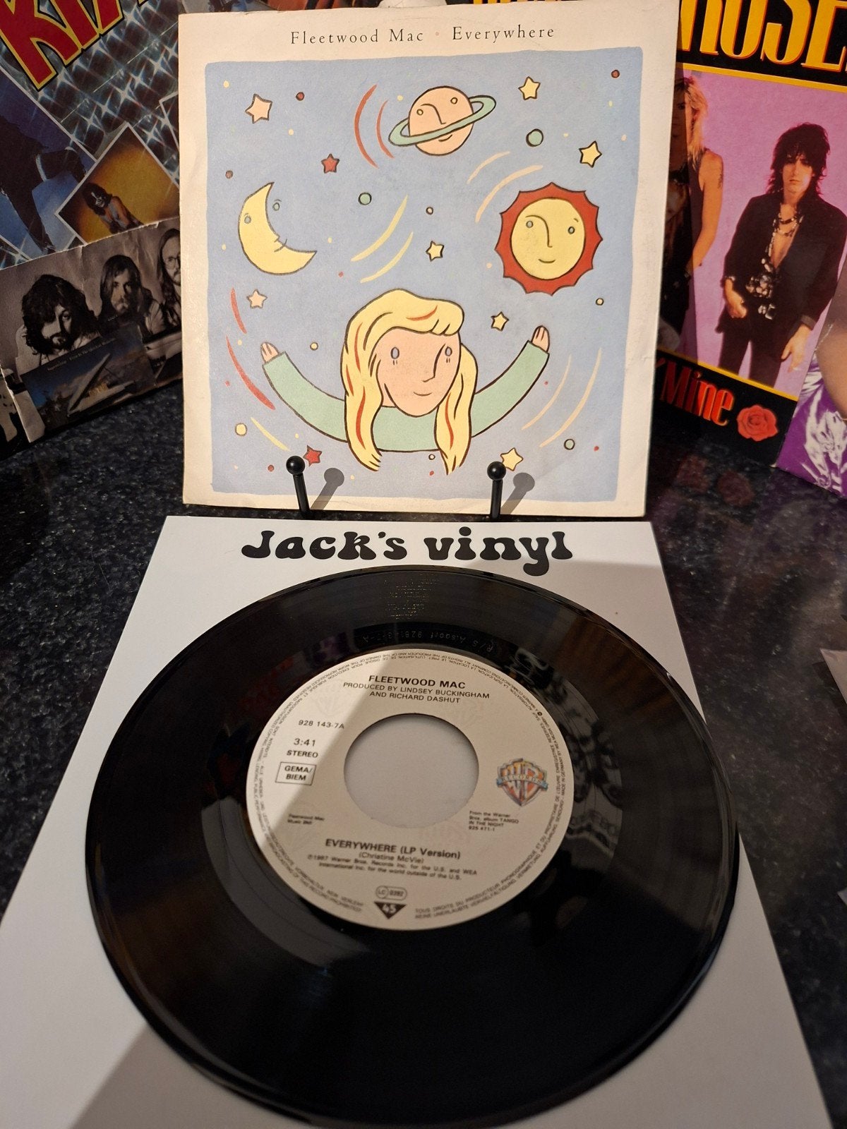 Fleetwood Mac - Everywhere 7 inch vinyl single 1987, Gebruikt, 7 inch, Ophalen of Verzenden, Beschermende buitenhoes
