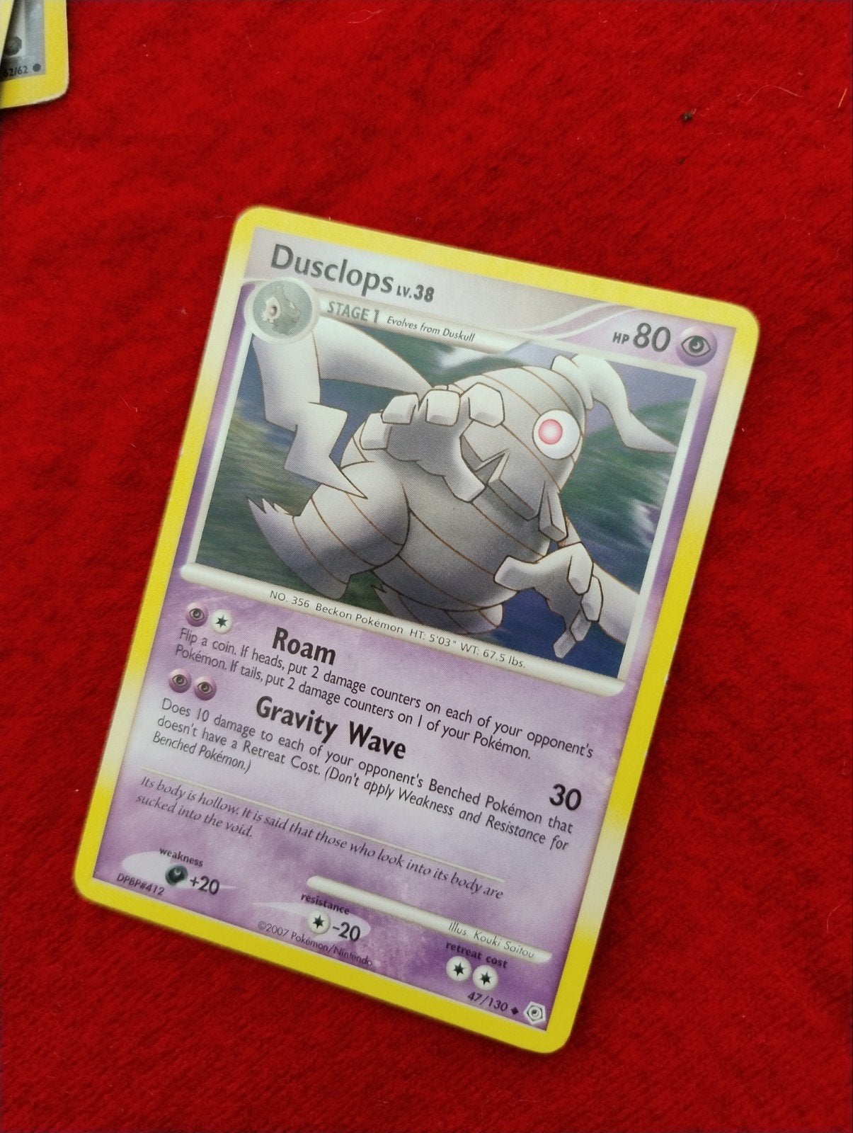 Pokémon Kaart Dusclops Lv.38 (47/130) - DPBP#412, Ophalen of Verzenden, Nieuw, Losse kaart