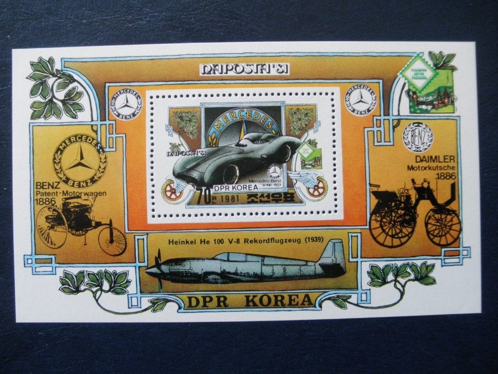 Postzegels auto's Noord Korea 1981 - cat.w. € 7,50 postfris., Ophalen of Verzenden, Postfris, Auto's