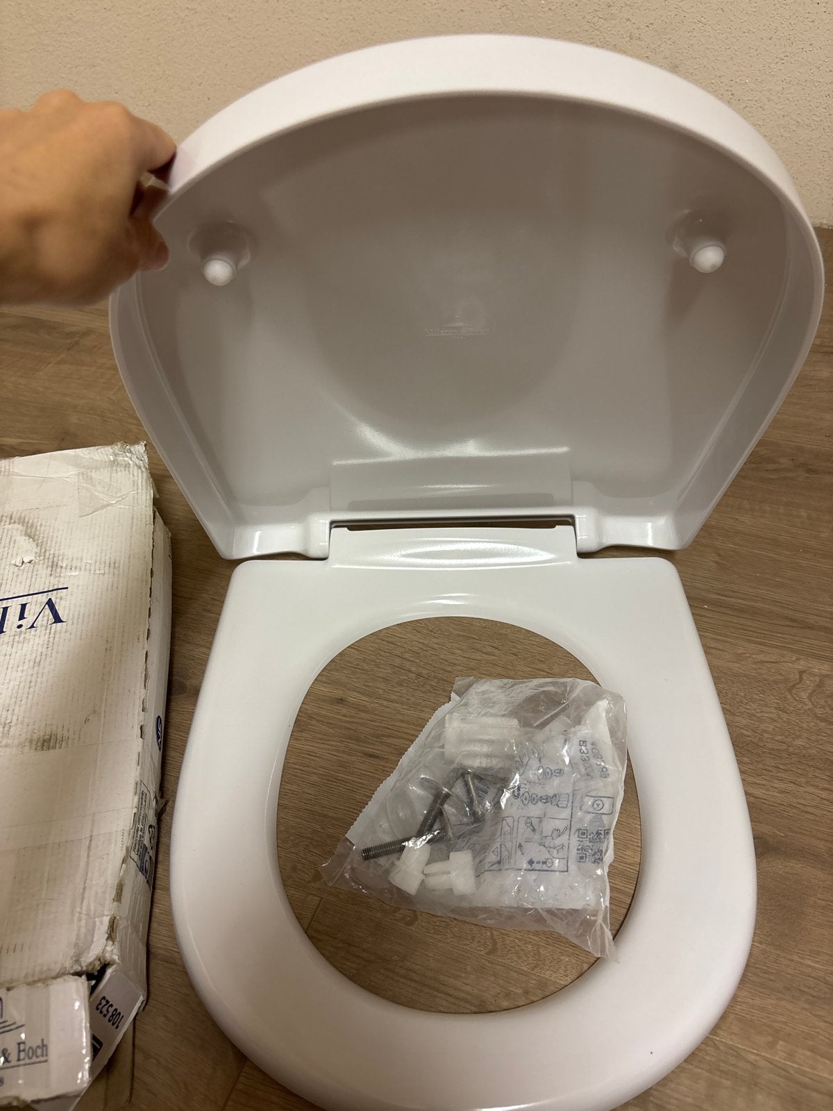 Villeroy & Boch O-novo toiletzitting, nieuw in doos, Doe-het-zelf en Verbouw, Sanitair, Ophalen of Verzenden, Nieuw, Toilet
