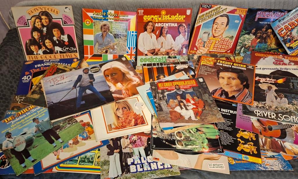 Partij van +/- 60 gebruikte platen (LP's), Ophalen of Verzenden, Gebruikt, 12 inch