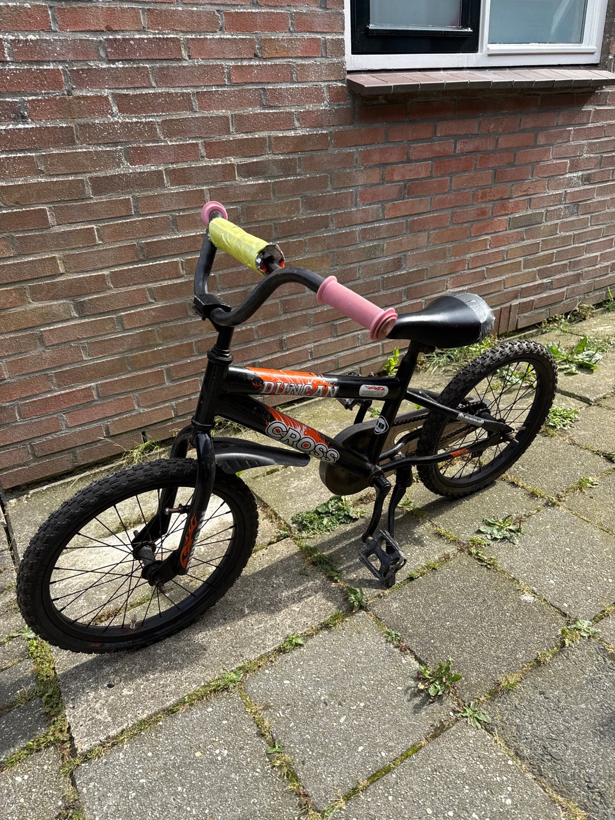 Kinderfiets 18 inch - Cross Duncan, Ophalen, Gebruikt, Terugtraprem, 16 tot 20 inch