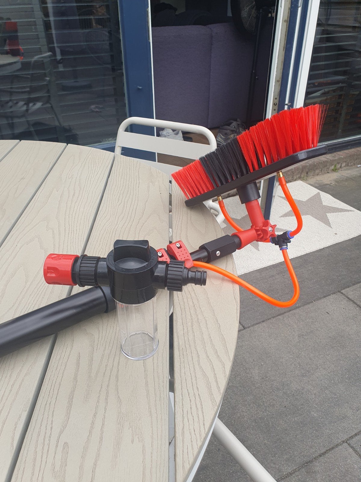 Telescopische wasborstel voor ramen en zonnepanelen, Ophalen, Nieuw