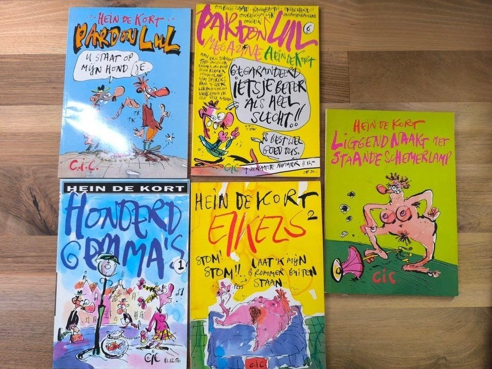 Hein de Kort stripboeken collectie (5 stuks), Ophalen of Verzenden, Gelezen, Hein de Kort, Nederland