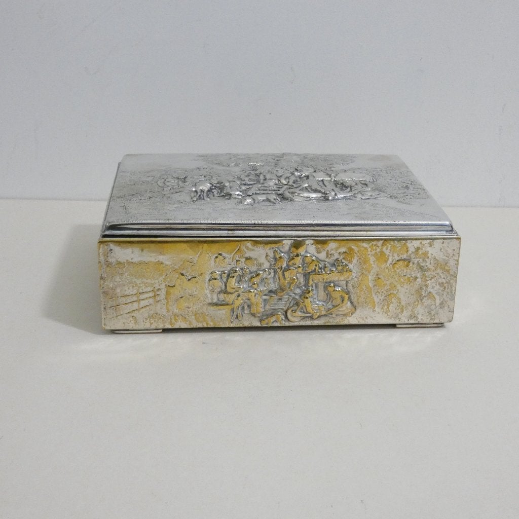 Silver plated box - Denmark gemerkt [430], Antiek en Kunst, Ophalen