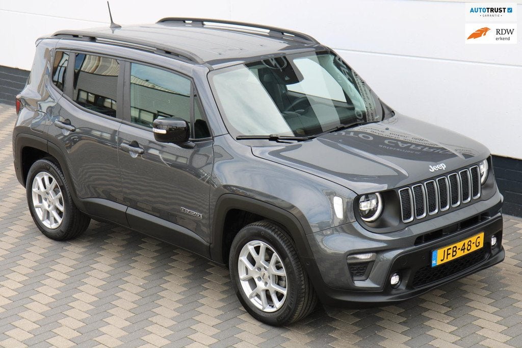 Jeep Renegade 1.5T e-Hybrid Altitude 1ste eig. Carplay !, Auto's, Jeep, Stof, Zwart, 4 cilinders, Bedrijf