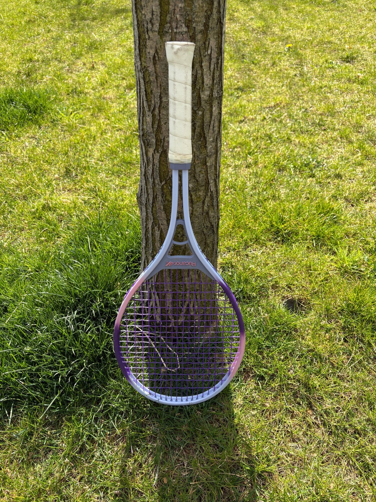 Rucanor Rainbow Alu Jr Tennisracket met hoes, Ophalen of Verzenden, Gebruikt, Racket, Overige merken