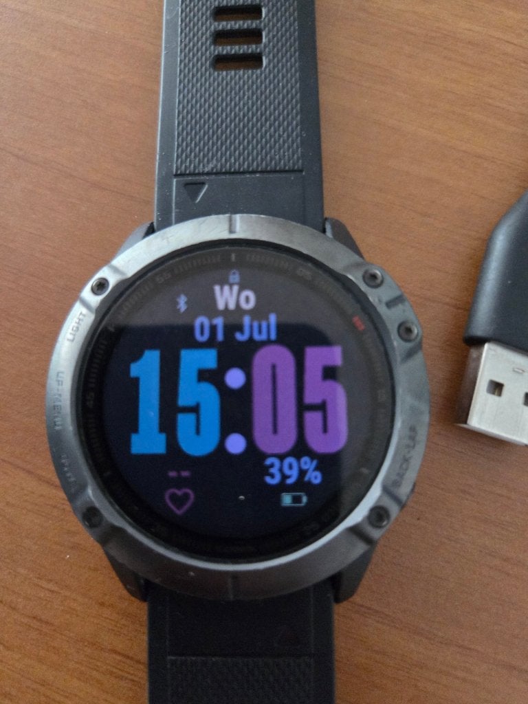 Garmin Fenix 6X, Ophalen, Gebruikt, Zwart, Garmin