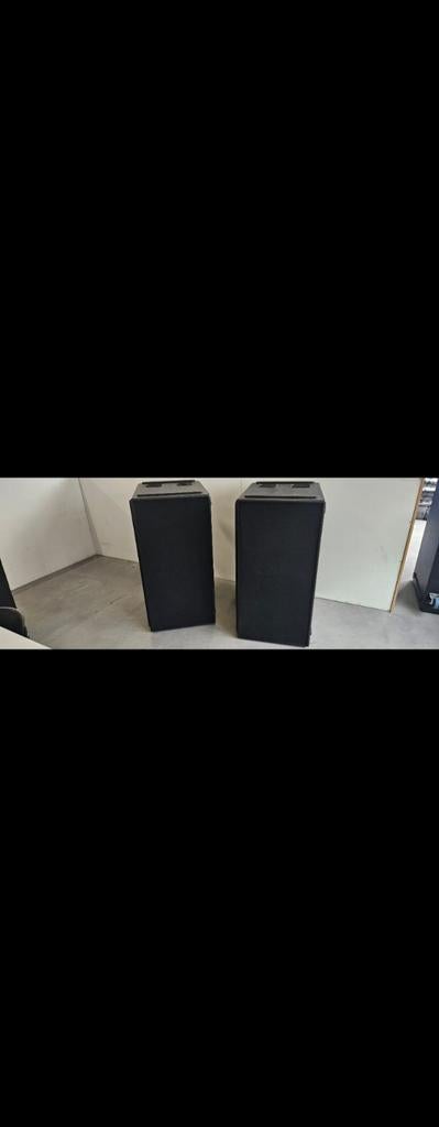 Ohm's boxen 2stuks met hoezen, Ophalen of Verzenden, 120 watt of meer, Front, Rear of Stereo speakers, Overige merken