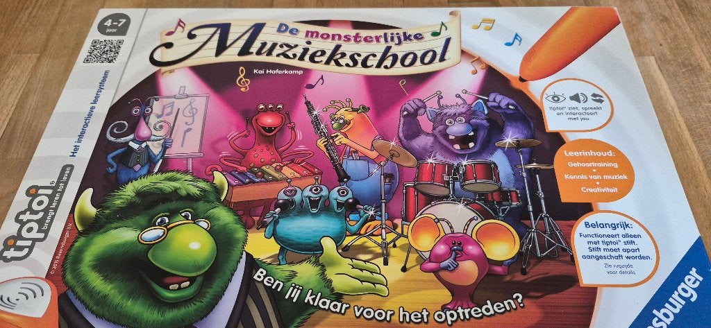 Tiptoi De Monsterlijke Muziekschool, Kinderen en Baby's, Speelgoed | Educatief en Creatief, Ophalen of Verzenden, Knutselen, Met geluid